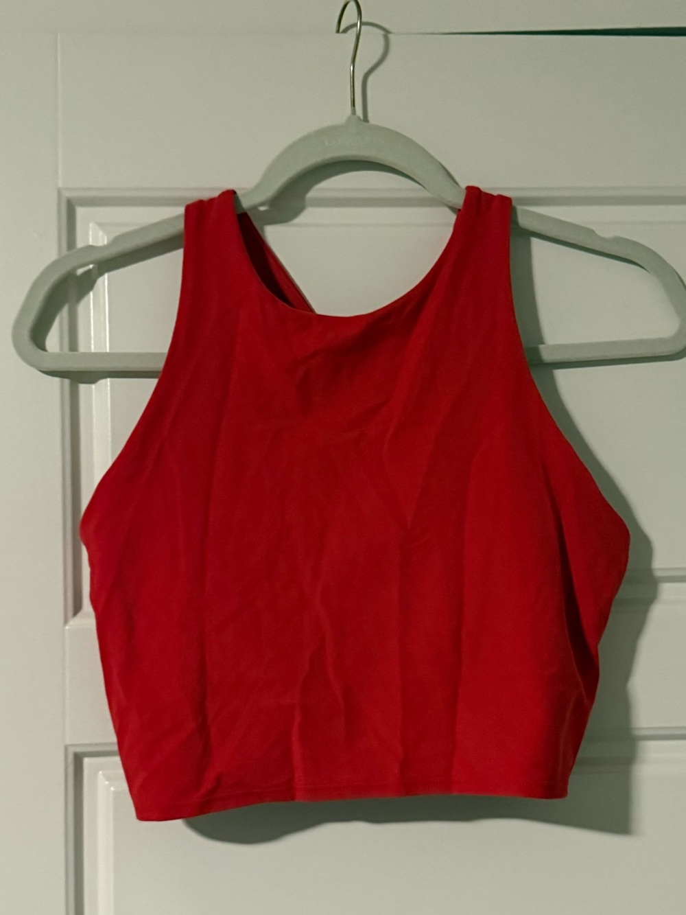 Athleta Red Crop Workout Tank